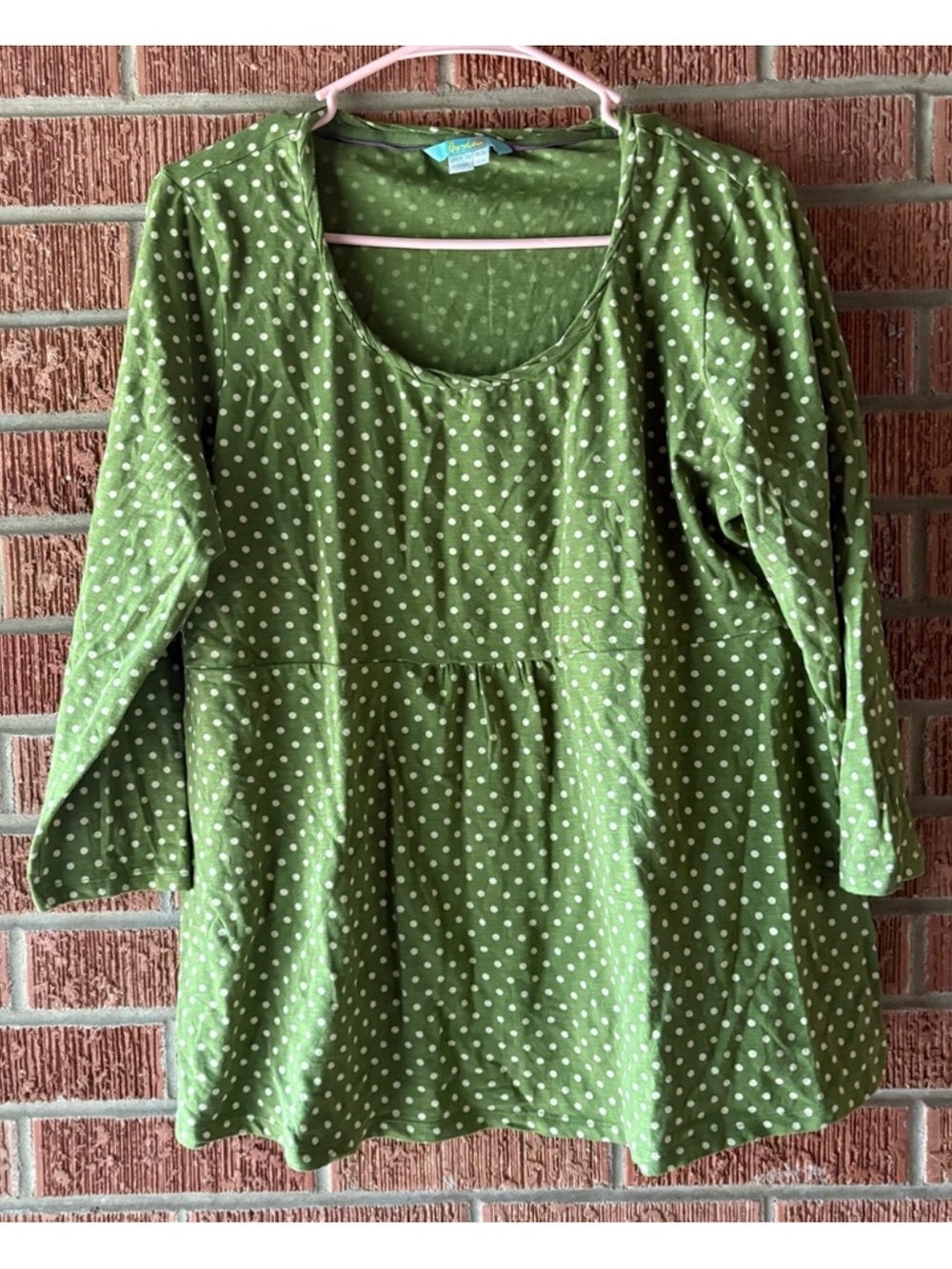 BODEN Peplum Polka Dot Blouse